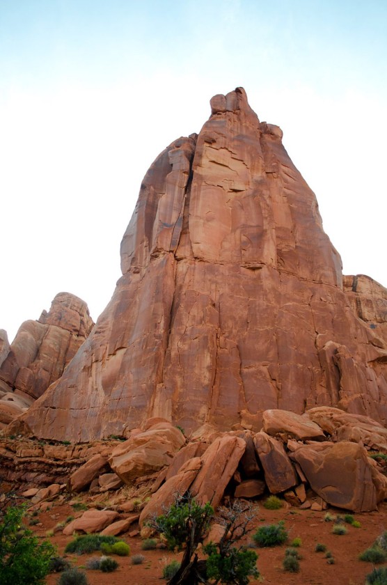 A red rock tower near Moab, UT