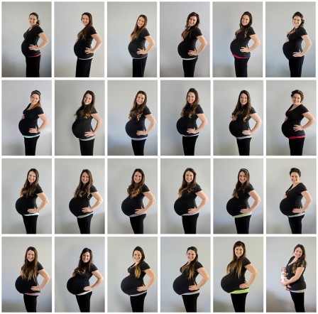pregnancy progress from week 17 through 41