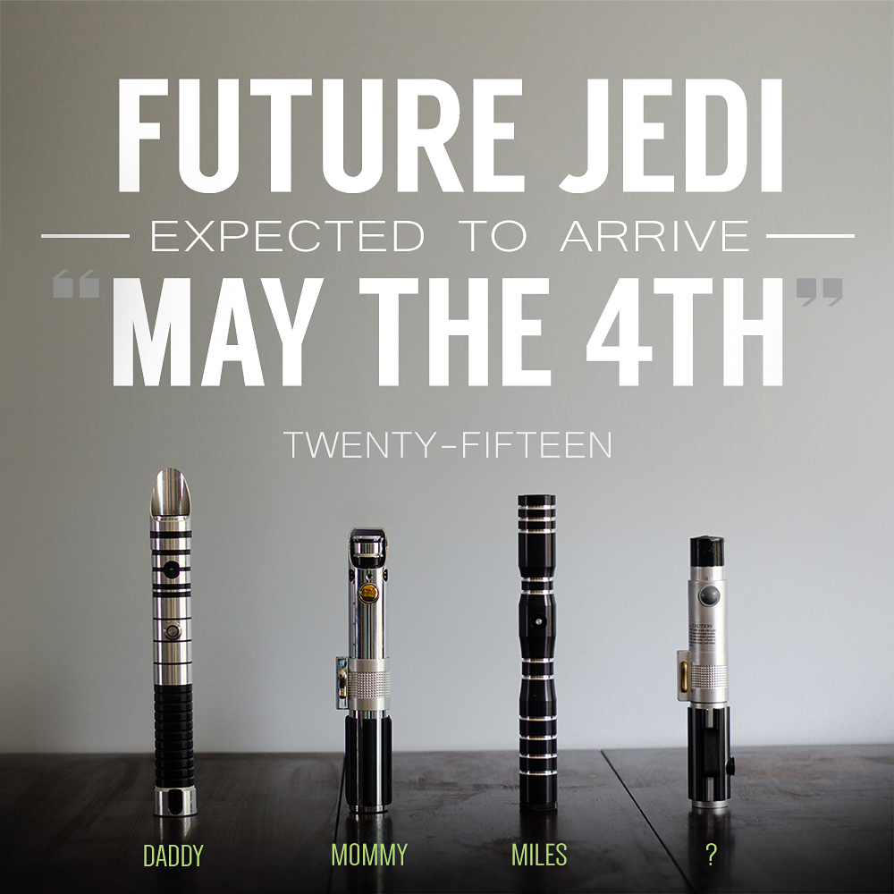 Star Wars Jedi Pregnancy Announcement