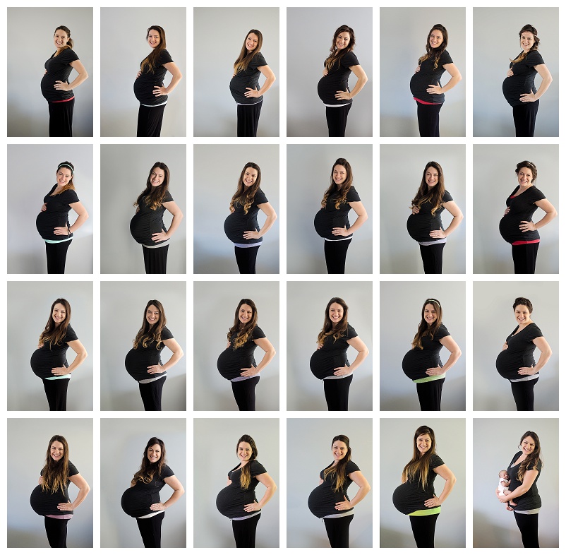 pregnancy progress from week 17 through 41 - Silverdoves Photography ...