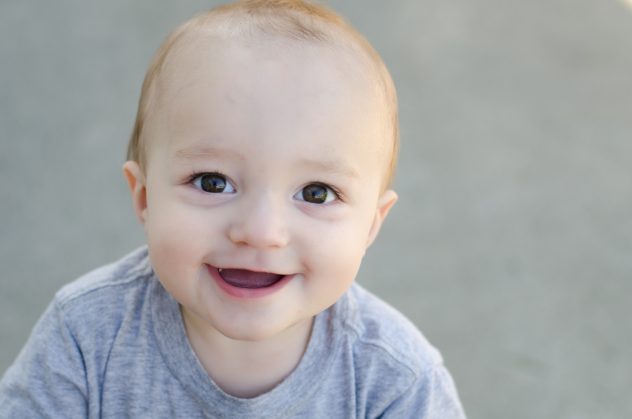 Finn 12 Months | Smiling up at Mommy - Silverdoves Photography & Design